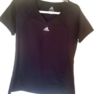 Adidas women's athletic t-shirt black size medium